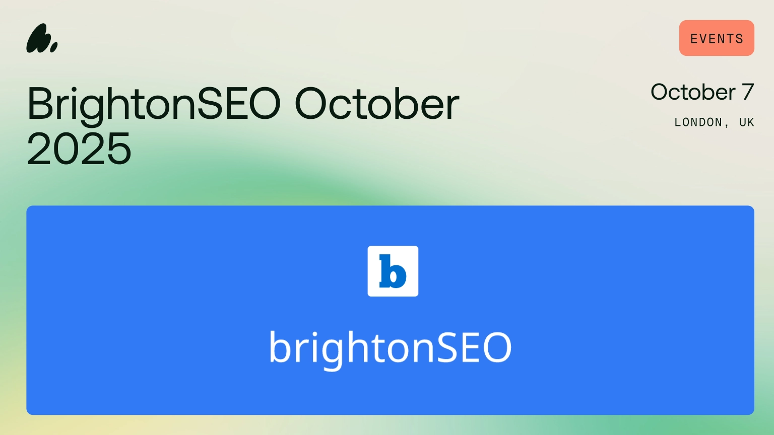 See Us at BrightonSEO October 2025