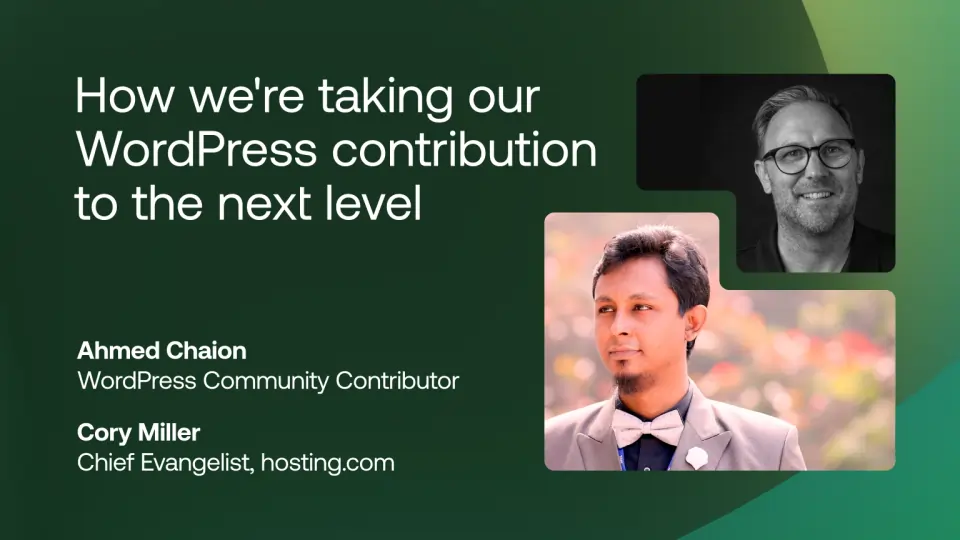 We're taking our WordPress contribution to the next level: a conversation with Ahmed Chaion