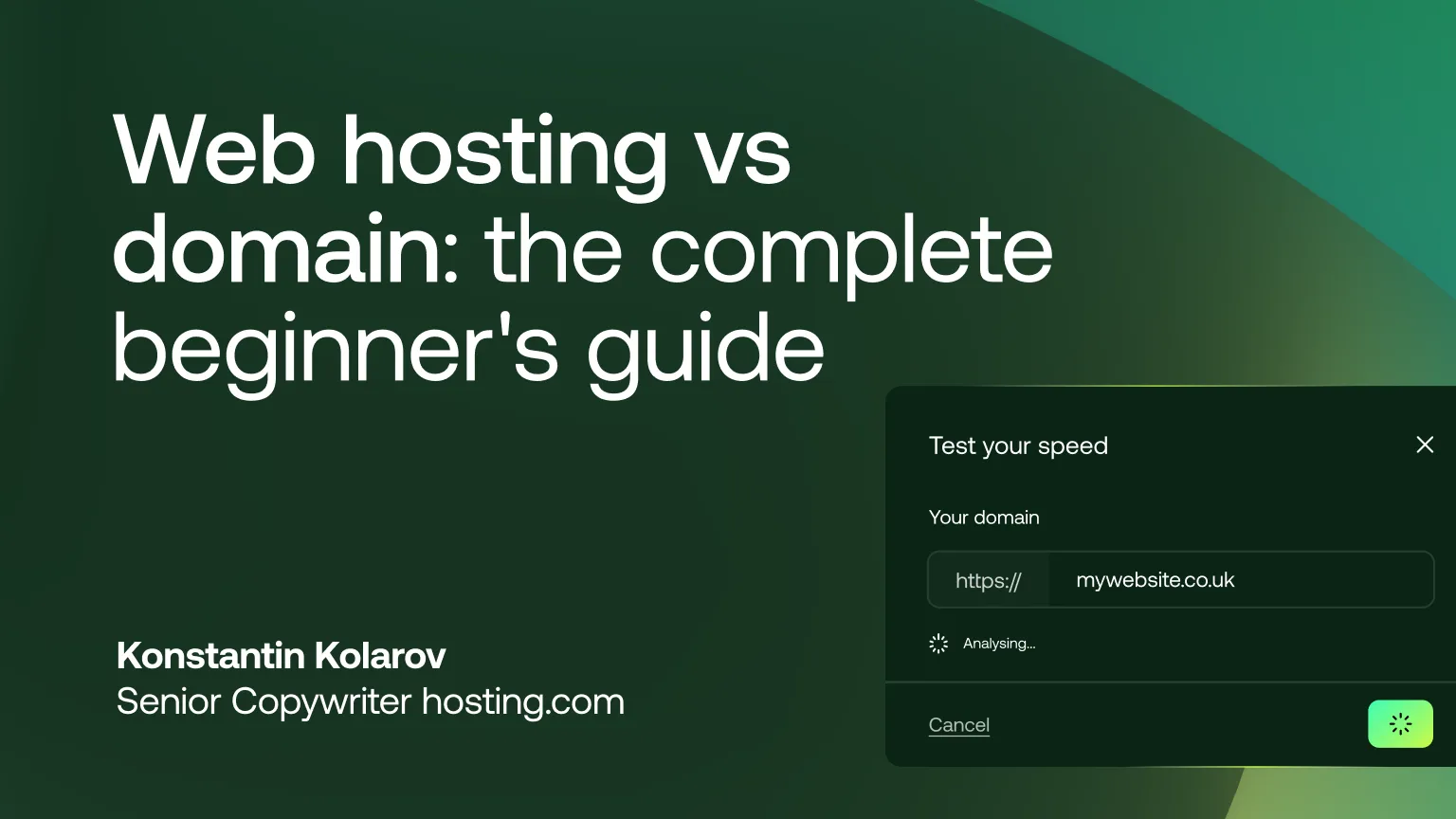 Web hosting vs domain: the complete beginner's guide