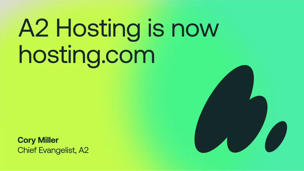 A new chapter begins A2 hosting evolves into hosting
