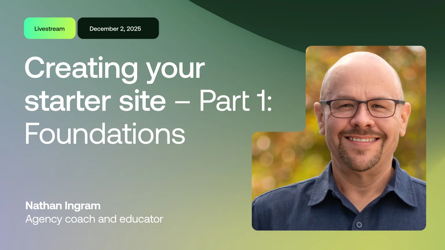 Creating your starter site – Part 1: Foundations